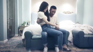 【赵总寻花】净身高172cm苗条眼镜反差婊，做爱奔放非常骚，