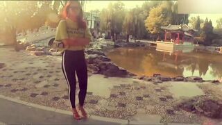 大长腿高颜值美少妇瑶瑶和老外大屌男友吃饱回房间换上情趣内衣大干一场