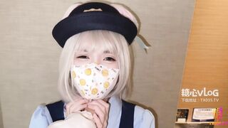 [糖心Vlog] 肉棒威胁兔子警官 被迫性爱却上瘾连续打桩两次 - 萌宅卡